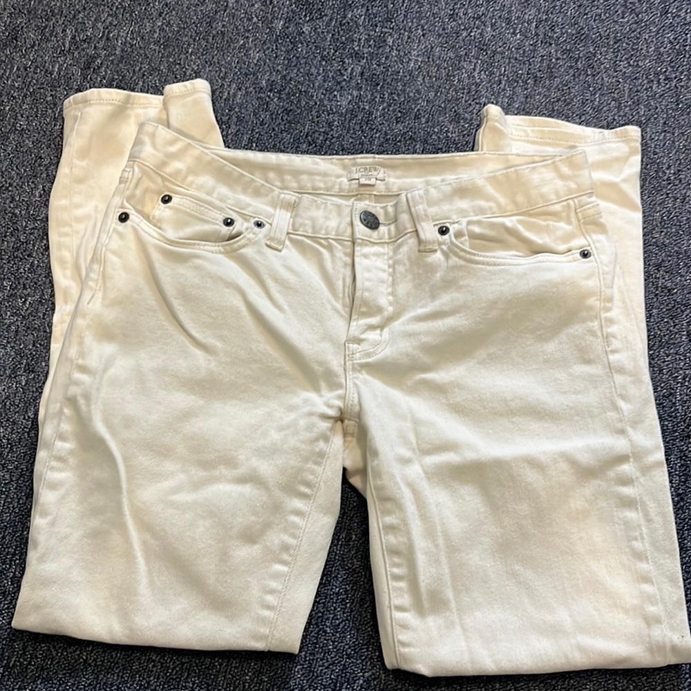 J crew white jeans